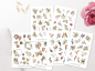 Preview: Sommer Vögel Sticker Set
